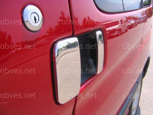 Накладки на ручки Citroen Berlingo 1996-2007 (нержавеющая сталь) 3 шт.