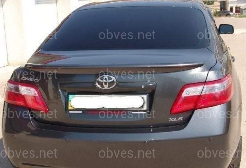 Спойлер лип багажника Toyota Camry 40 2006-2011 ABS пластик, под покраску Спойлер лип багажника Toyota Camry 40 2006-2011 ABS пластик, под покраску