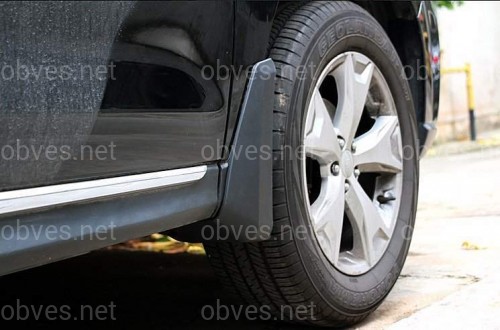 Брызговики Subaru Forester 2013-2018, комплект 4шт. Брызговики Subaru Forester 2013-2018, комплект 4шт.