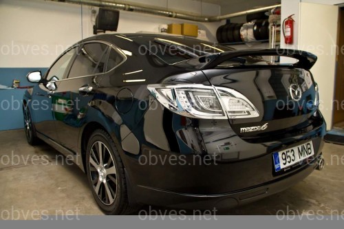 Спойлер на багажник Mazda 6 2008-2012 ABS пластик под покраску