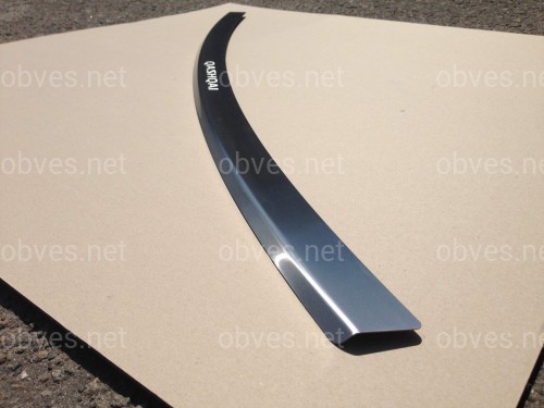 Накладка на задний бампер Nissan Qashqai 2007-2013 (нержавеющая сталь)