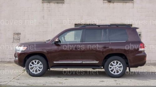 Молдинги на двери Toyota Land Cruiser 200 2007-2021 дизайн в стиле рестайлинг 2016+ хромированные