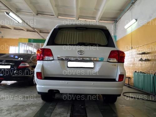 Задняя юбка бампера Modelista для Land Cruiser 200 2007-2015 ABS пластик ЕСТЬ ТРЕЩИНА