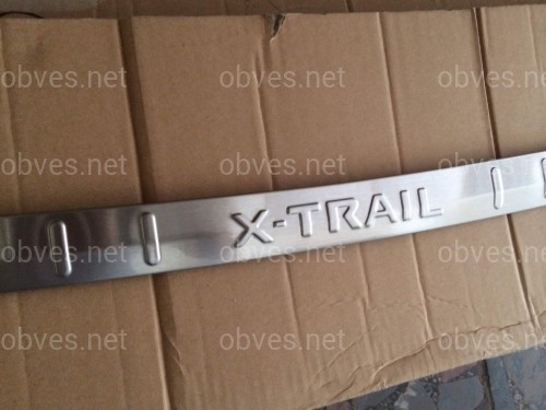 Накладка на задний бампер Nissan X-Trail T31 2007-2013 (нержавеющая сталь)