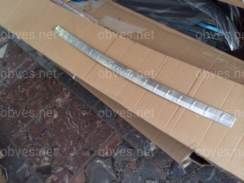 Накладка на задний бампер Nissan X-Trail T31 2007-2013 (нержавеющая сталь)