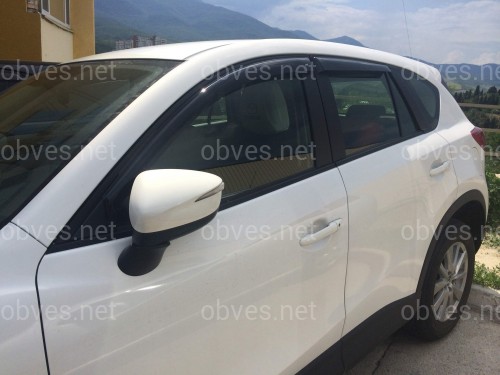 Дефлекторы окон вставные Mazda 323 BJ передние 1998-2002