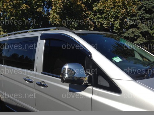 Накладки на ручки Mercedes-Benz Vito/Viano W639 2004-2014 4 шт. (нержавеющая сталь)