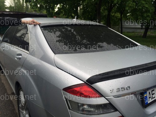 Козырёк на стекло Mercedes-Benz S class W221 2005-2013 ABS пластик под покраску