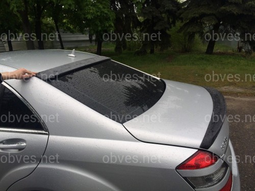 Козырёк на стекло Mercedes-Benz S class W221 2005-2013 ABS пластик под покраску