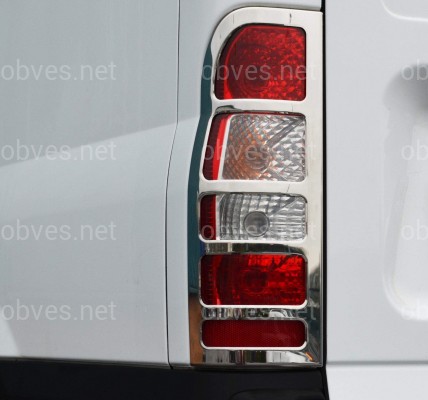 Хром накладки на стопы Ford Transit 2003-2007 нержавеющая сталь Хром накладки на стопы Ford Transit 2003-2007 нержавеющая сталь