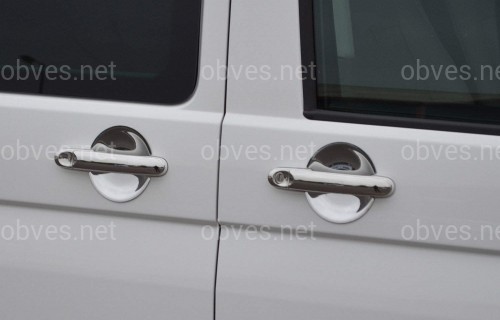 Хром накладки под ручки (мыльницы) Volkswagen Caddy 04-15 / T5 03-15 (нержавеющая сталь) 4 штучные Хром накладки под ручки (мыльницы) Volkswagen Caddy 04-15 / T5 03-15 (нержавеющая сталь) 4 штучные