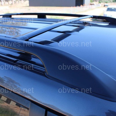 Поперечные рейлинги для Toyota Land Cruiser 200 2007-2021 цвет черный