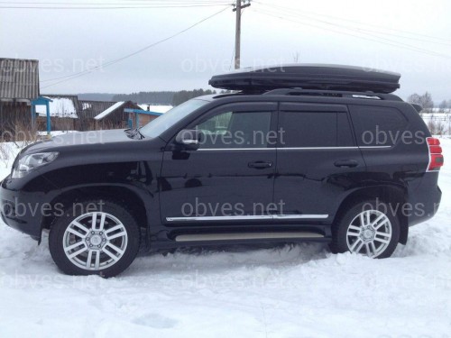 Молдинги на двери Toyota Land Cruiser Prado 150 / Lexus GX 460  цвет черный