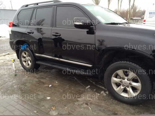 Молдинги на двери Toyota Land Cruiser Prado 150 / Lexus GX 460  цвет черный