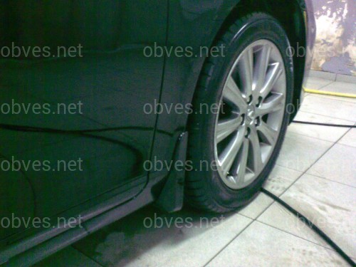 Брызговики Lexus ES 2006-2012 в цвете черный лак комплект 4 шт