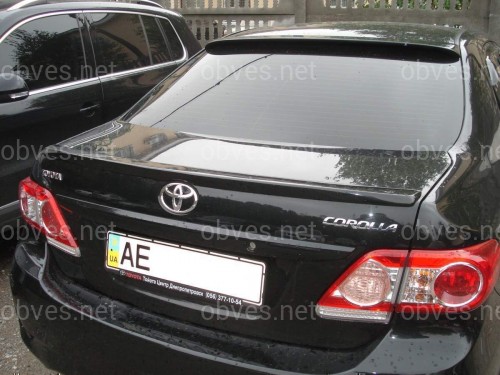 Спойлер лип багажника Toyota Corolla 2007-2012 ABS пластик под покраску