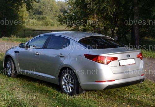 Козырек на стекло Kia Optima 2010-2015 ABS пластик под покраску Козырек на стекло Kia Optima 2010-2015 ABS пластик под покраску