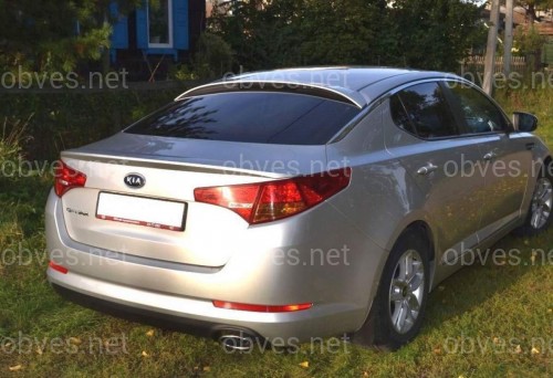 Козырек на стекло Kia Optima 2010-2015 ABS пластик под покраску Козырек на стекло Kia Optima 2010-2015 ABS пластик под покраску