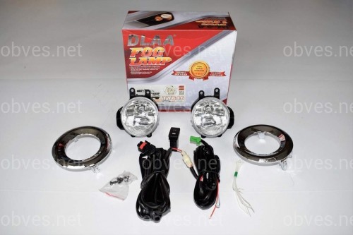 Противотуманные фары  Toyota Land Cruiser Prado 150 2013- с хром кольцами