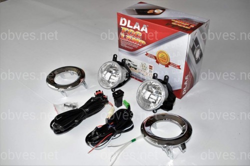Противотуманные фары  Toyota Land Cruiser Prado 150 2013- с хром кольцами