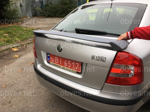 Спойлер на багажник RS Skoda Octavia A5 2004-2013 ABS пластик под покраску