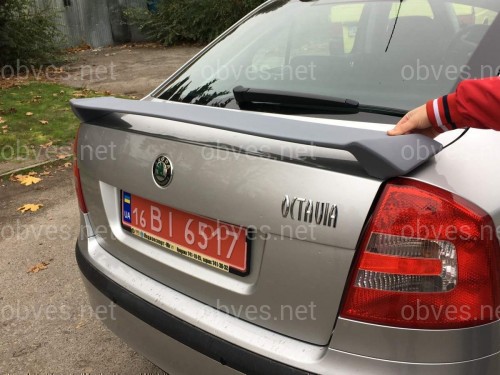 Спойлер на багажник RS Skoda Octavia A5 2004-2013 ABS пластик под покраску
