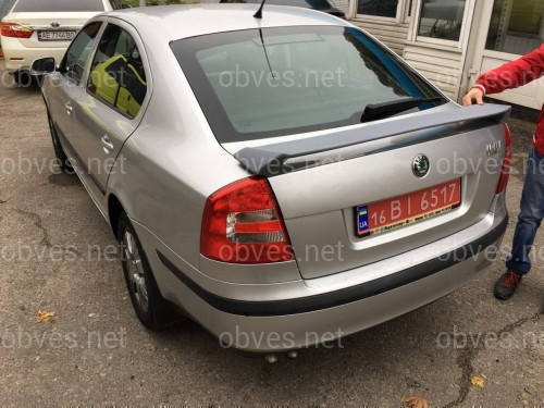 Спойлер на багажник RS Skoda Octavia A5 2004-2013 ABS пластик под покраску