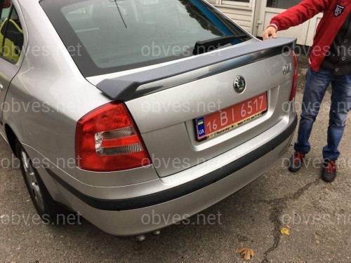 Спойлер на багажник RS Skoda Octavia A5 2004-2013 ABS пластик под покраску