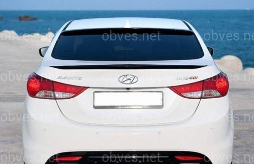 Козырек на стекло Hyundai Elantra MD 2010-2015   ABS пластик под покраску