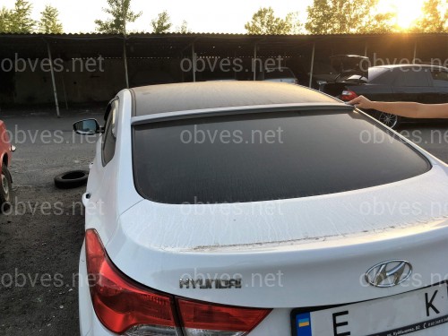 Козырек на стекло Hyundai Elantra MD 2010-2015   ABS пластик под покраску