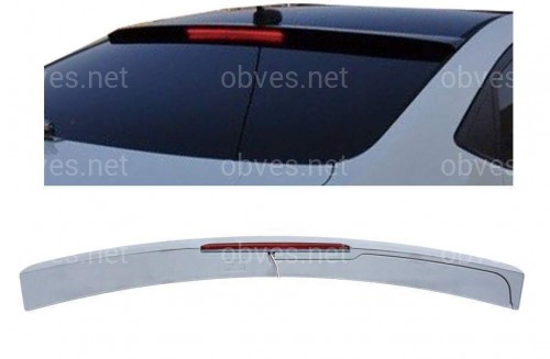 Козырёк на стекло Hyundai Accent 2011-2015 со стопом ABS пластик под покраску