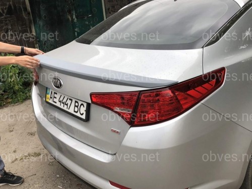 Спойлер лип на багажник Kia Optima 2010-2013 ABS пластик под покраску