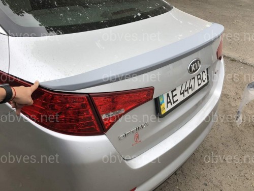 Спойлер лип на багажник Kia Optima 2010-2013 ABS пластик под покраску
