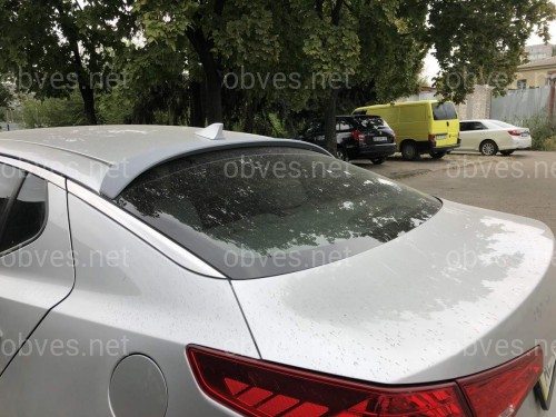 Козырек на стекло Kia Optima 2010-2015 ABS пластик под покраску Козырек на стекло Kia Optima 2010-2015 ABS пластик под покраску