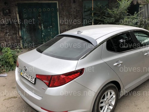Козырек на стекло Kia Optima 2010-2015 ABS пластик под покраску Козырек на стекло Kia Optima 2010-2015 ABS пластик под покраску