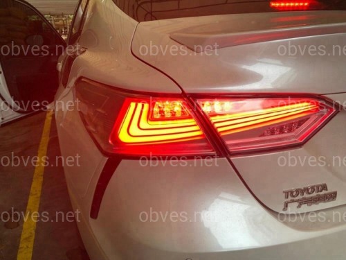 Задние диодные фонари Toyota Camry 70 2018- дымчатые Задние диодные фонари Toyota Camry 70 2018- дымчатые
