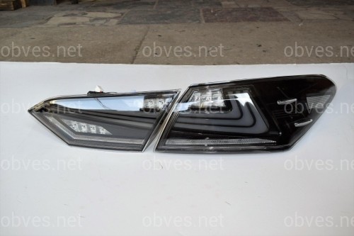 Задние диодные фонари Toyota Camry 70 2018- дымчатые