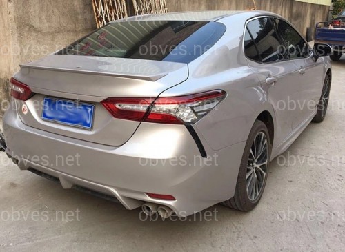 Спойлер лип багажника Toyota Camry 70 2018- ABS пластик под покраску / стиль SE