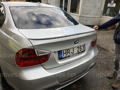 Спойлер-лип багажник BMW 3 series E90 2005-2011 ABS пластик под покраску Спойлер-лип багажник BMW 3 series E90 2005-2011 ABS пластик под покраску