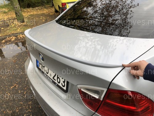 Спойлер-лип багажник BMW 3 series E90 2005-2011 ABS пластик под покраску Спойлер-лип багажник BMW 3 series E90 2005-2011 ABS пластик под покраску