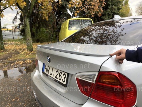 Спойлер-лип багажник BMW 3 series E90 2005-2011 ABS пластик под покраску Спойлер-лип багажник BMW 3 series E90 2005-2011 ABS пластик под покраску