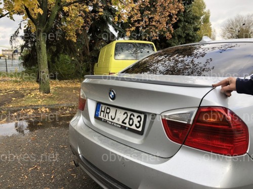Спойлер-лип багажник BMW 3 series E90 2005-2011 ABS пластик под покраску Спойлер-лип багажник BMW 3 series E90 2005-2011 ABS пластик под покраску
