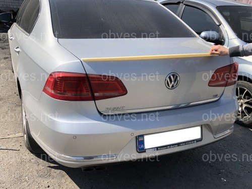 Спойлер лип на багажник Volkswagen Passat B7 2011-2015 ABS пластик под покраску