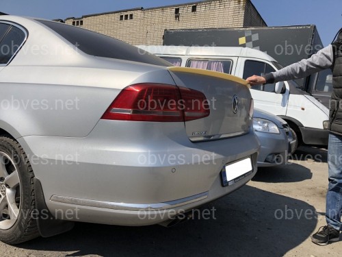 Спойлер лип на багажник Volkswagen Passat B7 2011-2015 ABS пластик под покраску