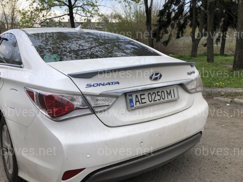 Спойлер лип багажника Hyundai Sonata 2010-2014 АБС пластик под покраску Спойлер лип багажника Hyundai Sonata 2010-2014 АБС пластик под покраску