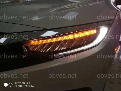 LED фары Honda Civic 10 2016-