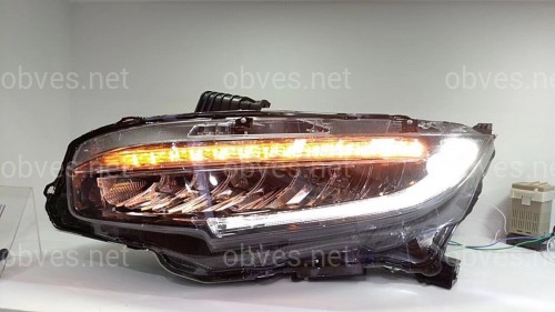 LED фары Honda Civic 10 2016-
