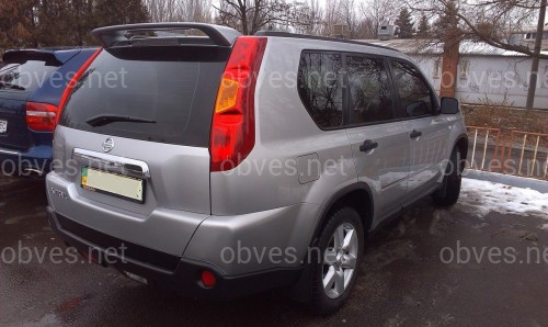 Спойлер козырек Nissan X-Trail 31 2007-2013 ABS пластик под покраску Спойлер козырек Nissan X-Trail 31 2007-2013 ABS пластик под покраску