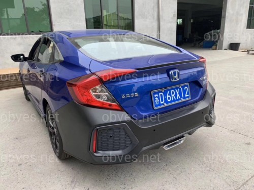 Бампер задний SI Honda Civic 4D 2016-2019 комплектный