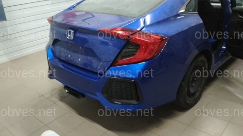 Бампер задний SI Honda Civic 4D 2016-2019 комплектный